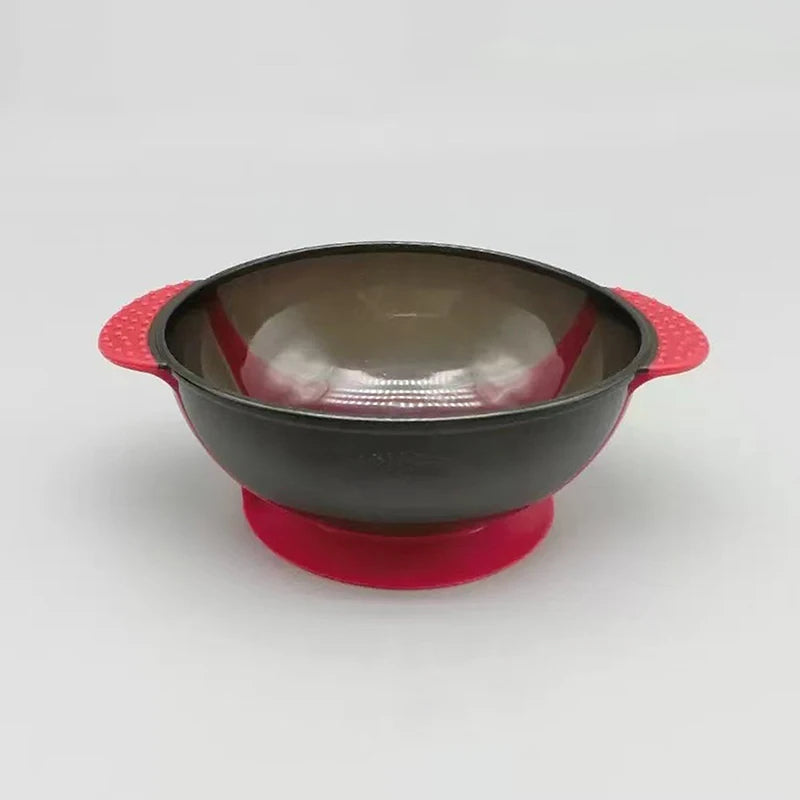 Professional Hair Coloring Tool Dye Mixing Bowl Suction Cup Secure Qme Red