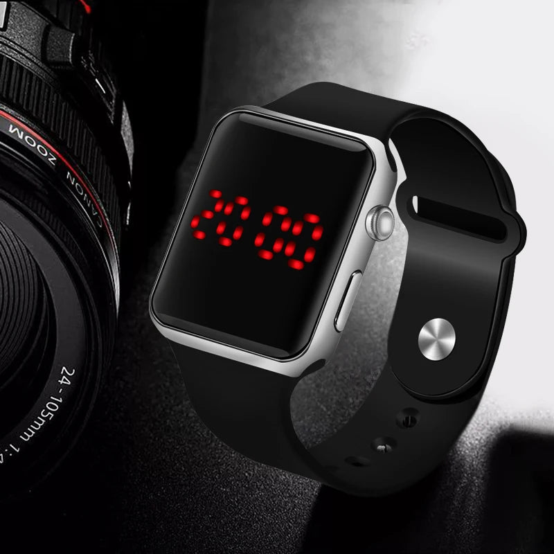 Men Sport LED Watches Men's Digital Watch Men Watch Silicone Electronic Watch Men Clock reloj hombre hodinky relogio masculino Qme