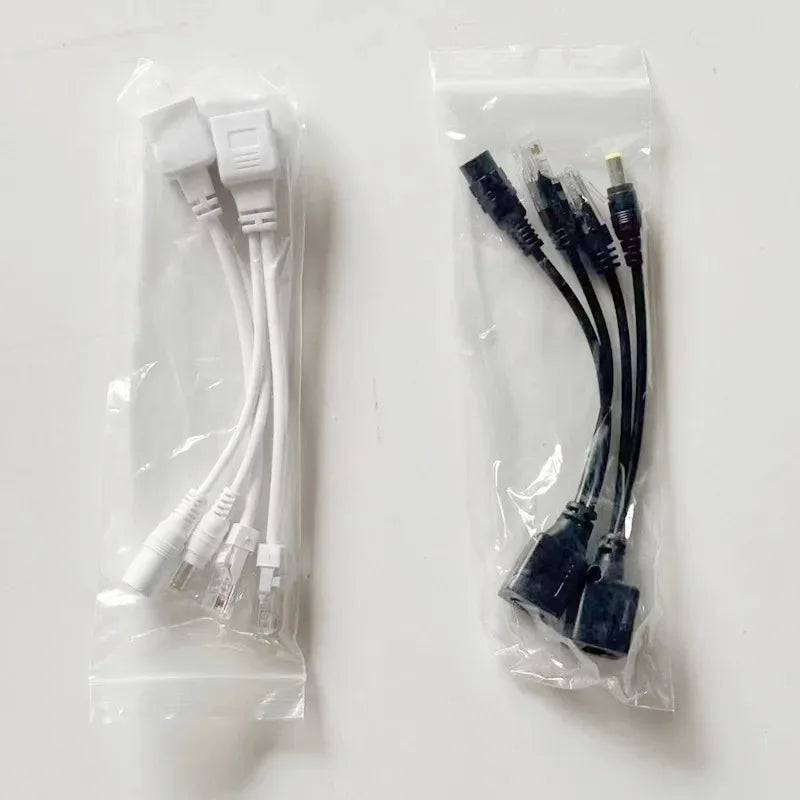 5PCS POE Power Supply Module 12V Network Camera POE Splitter Combiner One-Cable Solution for Security Surveillance Qme