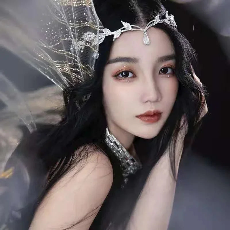Creative Shape Fashion Gifts Elf Crown Eyebrows Heart-shaped Ethnic Qme
