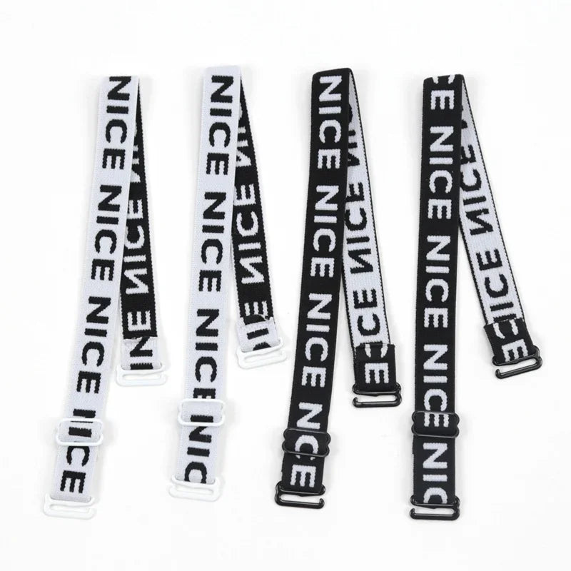 Adjustable Elastic Bra Double Shoulder Strap Women Girls Replacement Sports Bralette Underwear Shoulder Belt Hook Accessories Qme