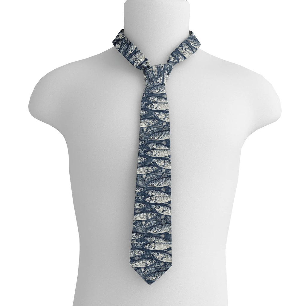 Design Fun Fish Tie Fashion Neutral Men's 3d Printing Deep Sea Qme