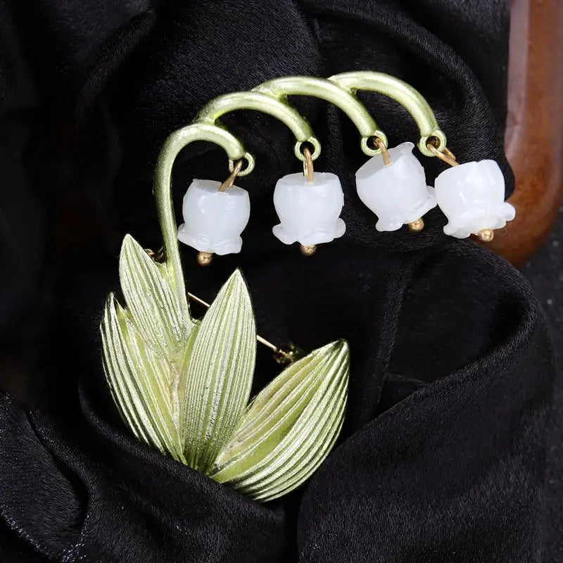1/5Pcs Wedding Holiday Party Couple Gift Luxury Beautiful Fringe Tulip Flower Design Brooch For Men And Women Jewelry Accessory Qme
