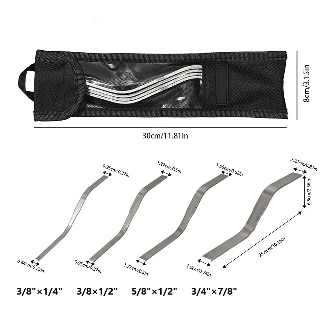 Tuck Pointing Tools 4-Piece S-shaped Double-ended Brick Jointer Qme