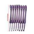 2 5- Purple Crochet Hooks Craft Weaving Knitting Needles DIY Sewing Qme 1pc