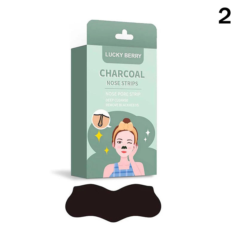Bamboo Charcoal Blackhead Removal Nose Mask Deep Cleaning Pore Acne Qme 2
