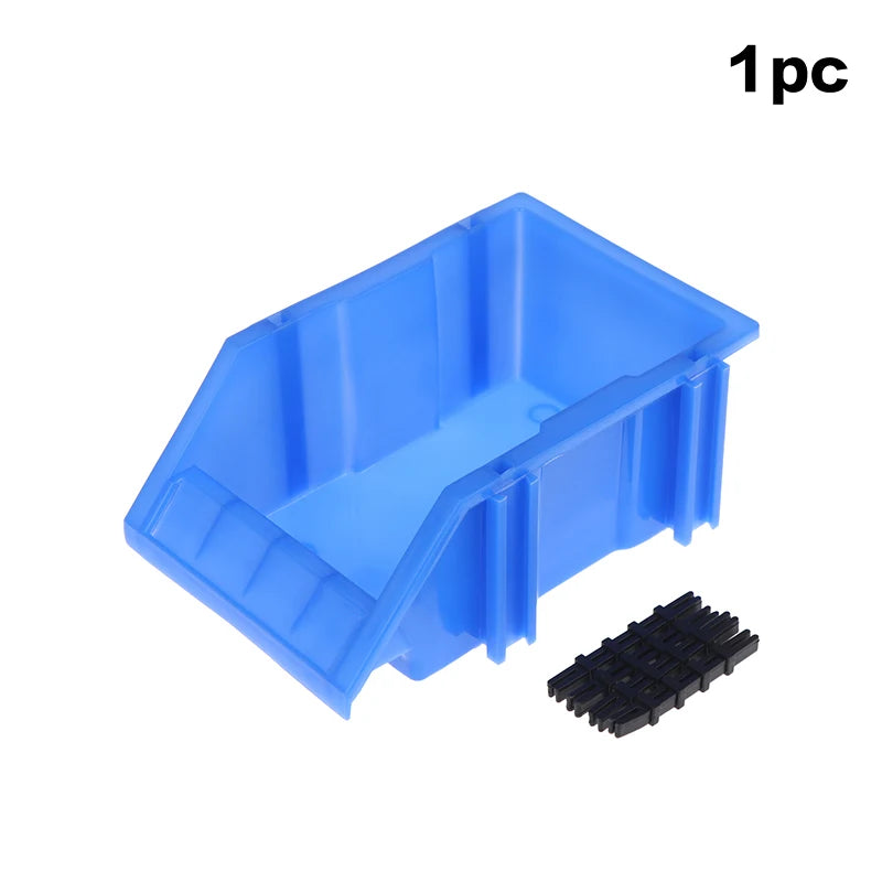 1 2 Stackable Bin Parts Storage Organizer Garage Bins Plastic Screw Qme 1Pcs