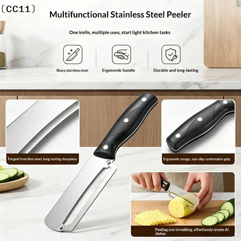 Stainless Steel Kitchen Peeler Multi-function Kitchen-specific Qme