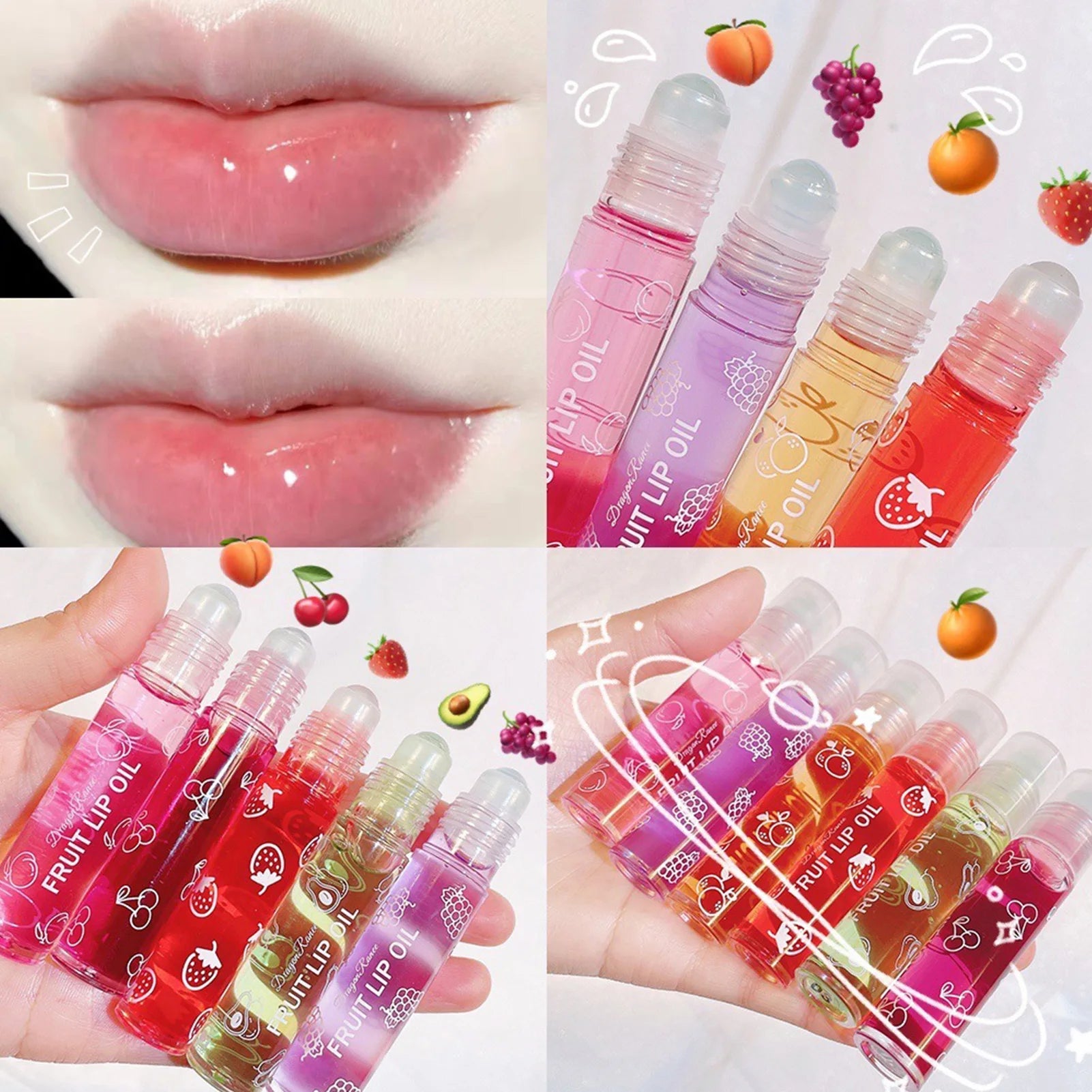 Plumping Lip Oil Moisturizing Instant Volume Essence Reduce Fine Line Qme