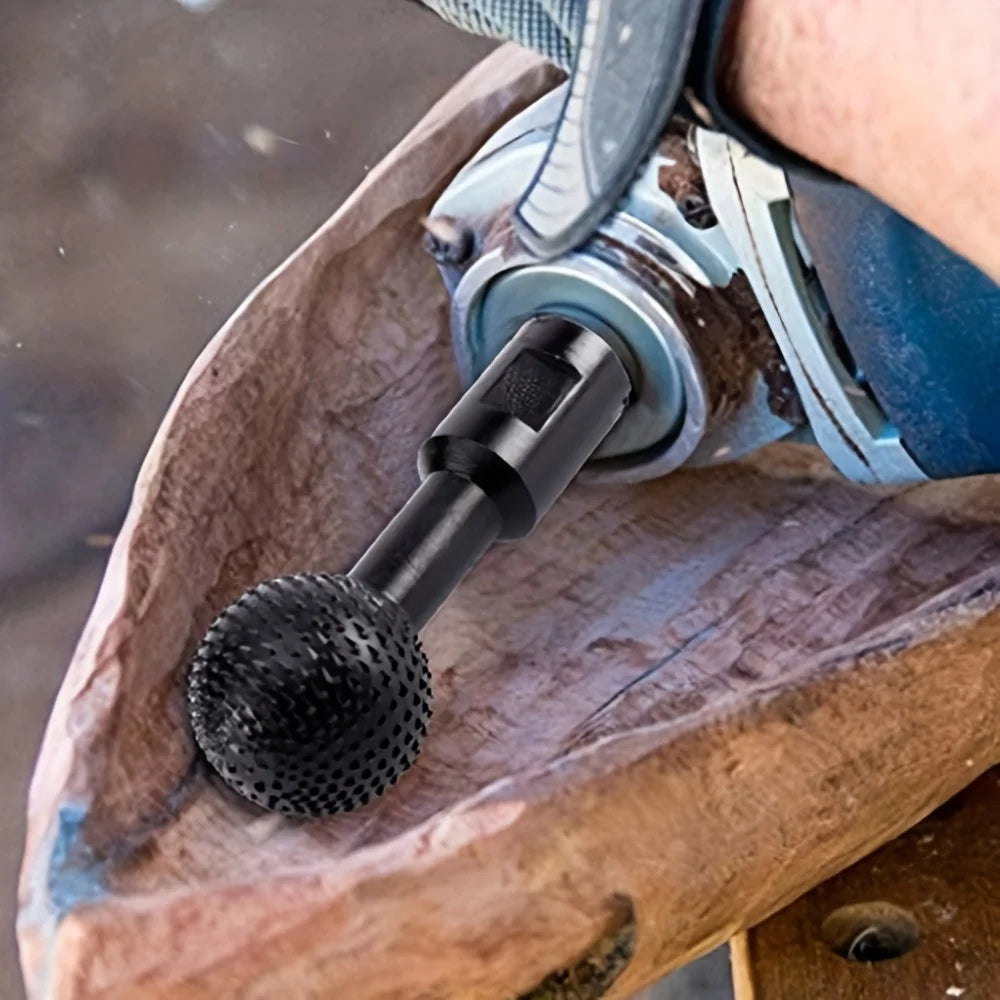 40MM angle grinder spherical spindle rotating wood carving polishing engraving drill ball chisel grinding woodworking tool Qme