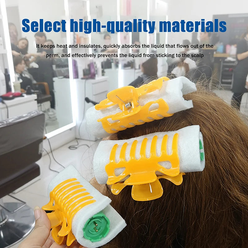14 Salon Hair Perming Cotton Pad Barber Perm Rod Patch Curl Wave Qme
