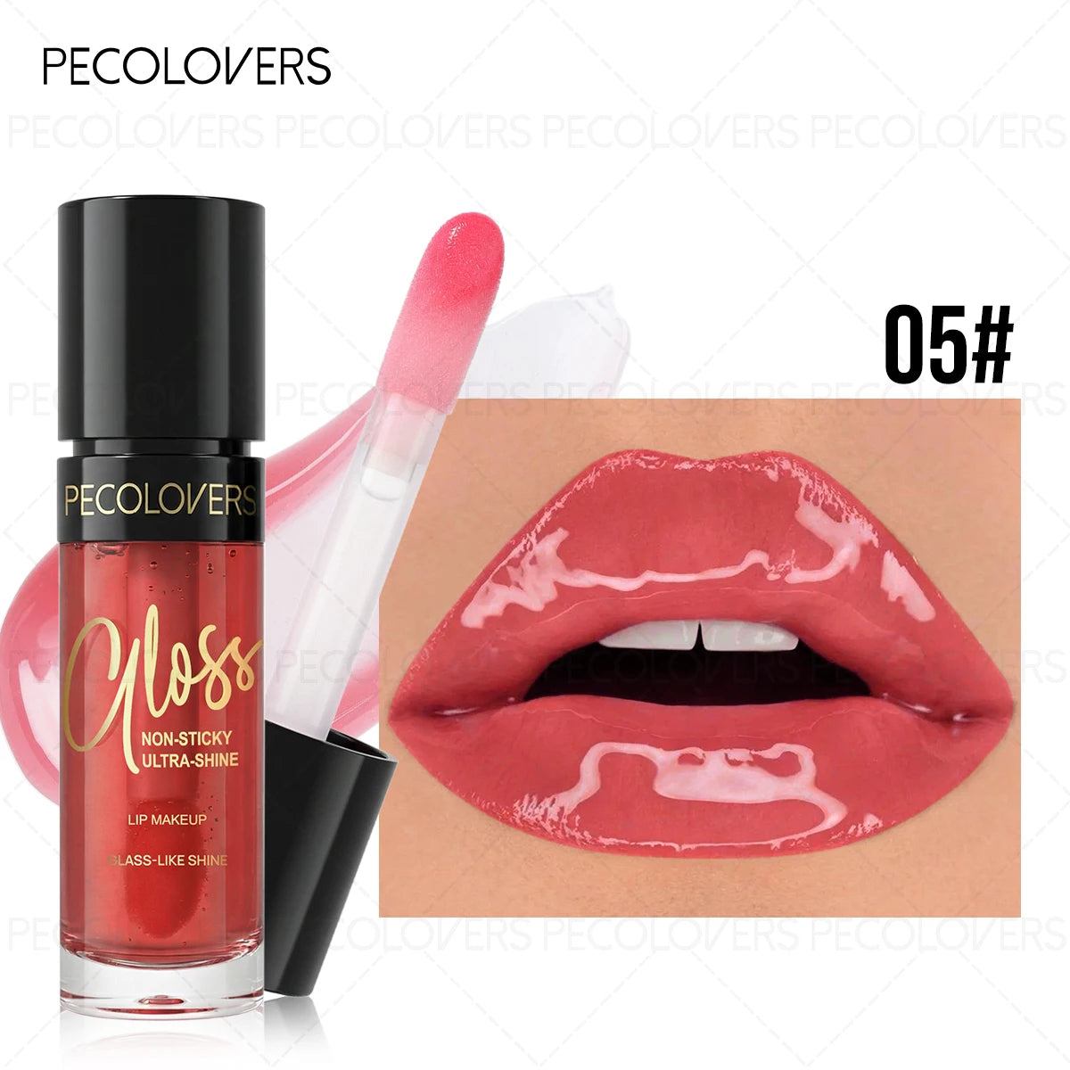 Moisturizing Colorful Lip Oil Gloss Shiny Glaze Hydrating Light Qme 05