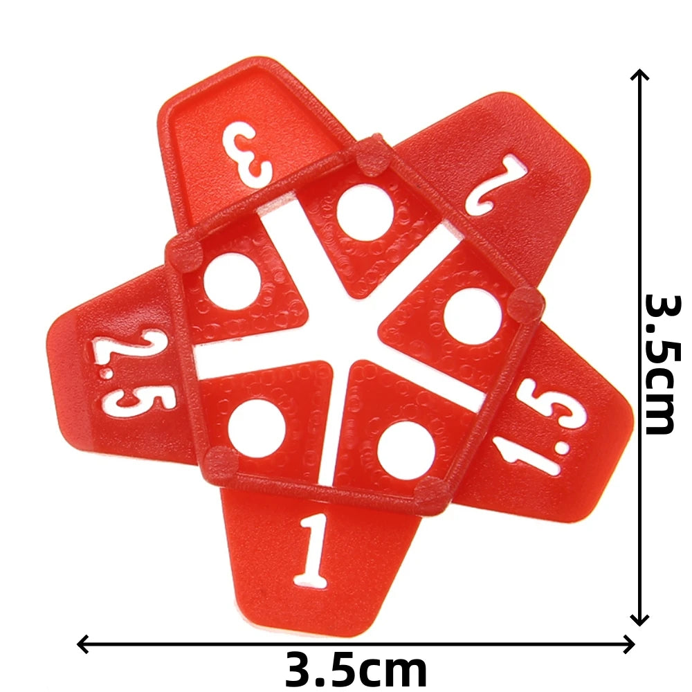 50Pcs Plastic Wall Tiles Gap Cross Locator Reusable Floor Wall Leveling Device 5-in-1 Multi-purpose Crosses Renovation Parts Qme