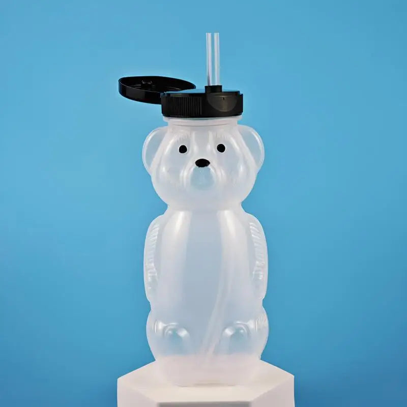 Flexible Straws Leak-proof Squeezable Cup Cute Leak Resistant Babies Qme Black With straw