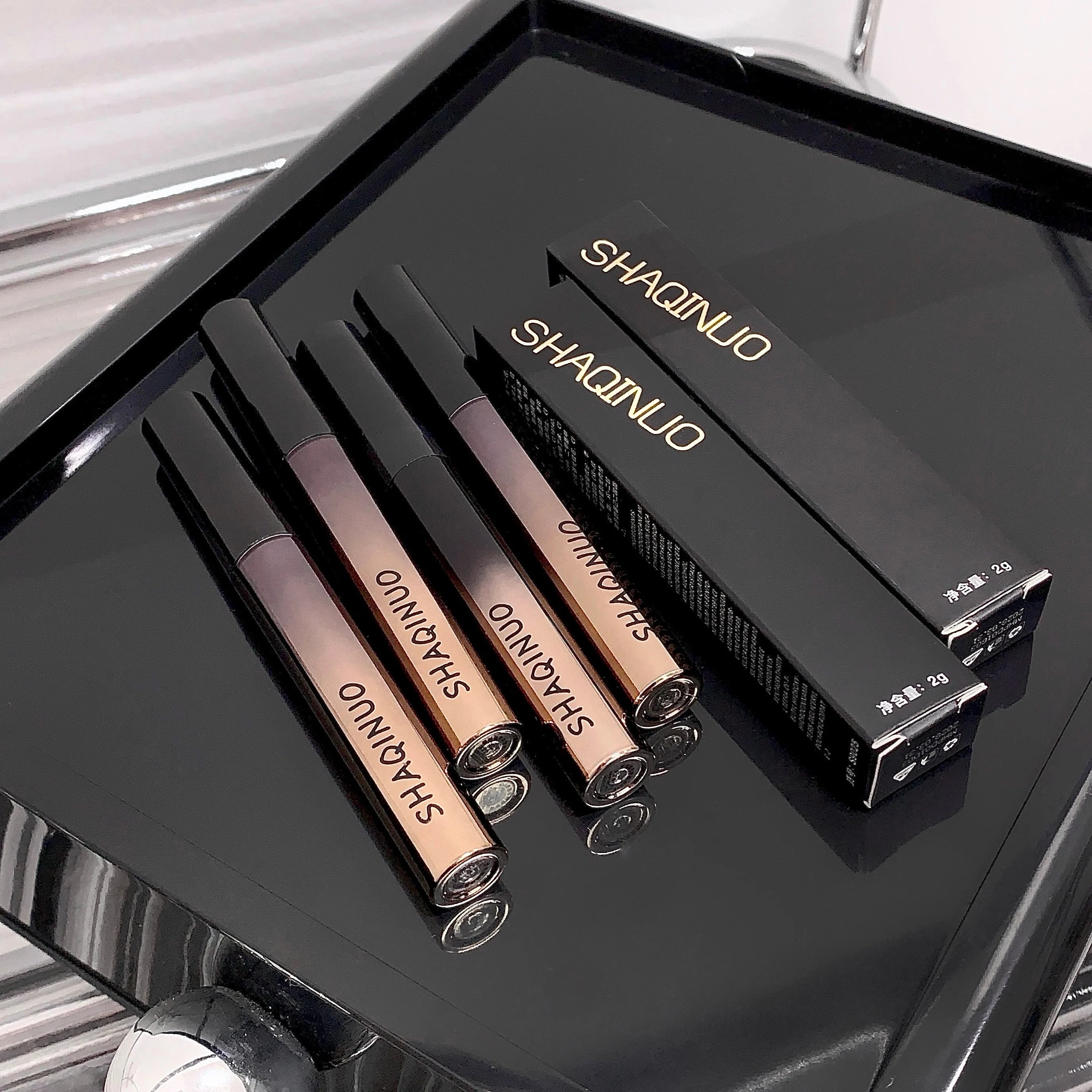 SHAQINUO Tinted Brow Gel Long-lasting Smudge-proof Eyebrow Rich Qme