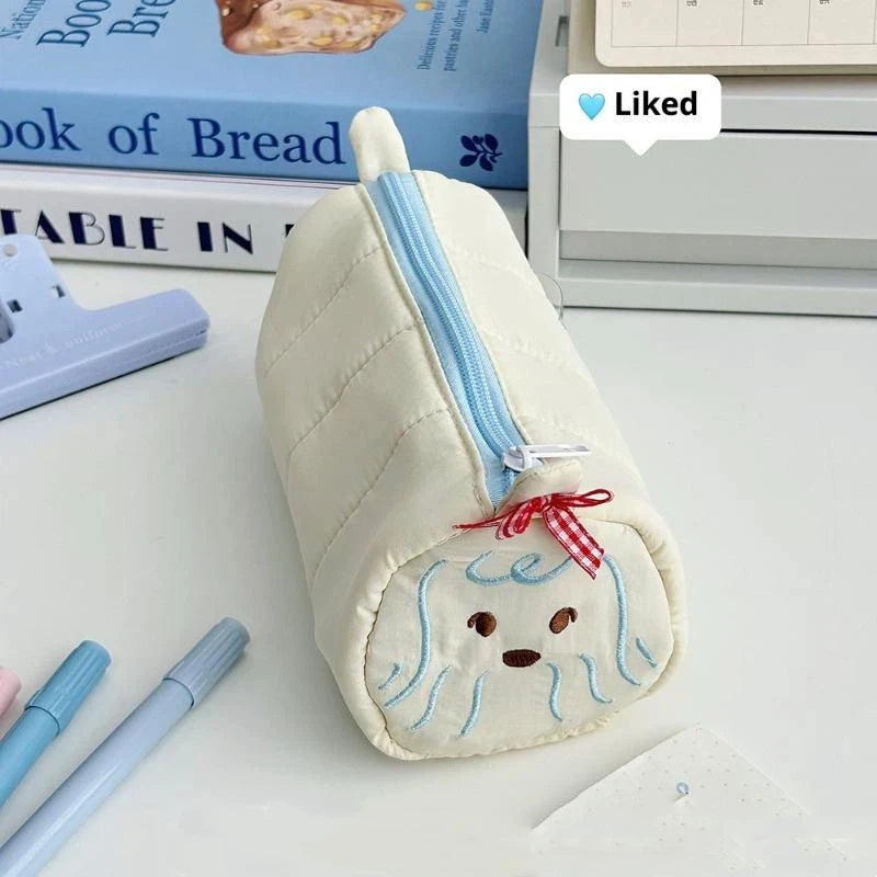 Cute Pencil Case Pens Pouch Large Capacity Simple Aesthetic Bag Qme A8