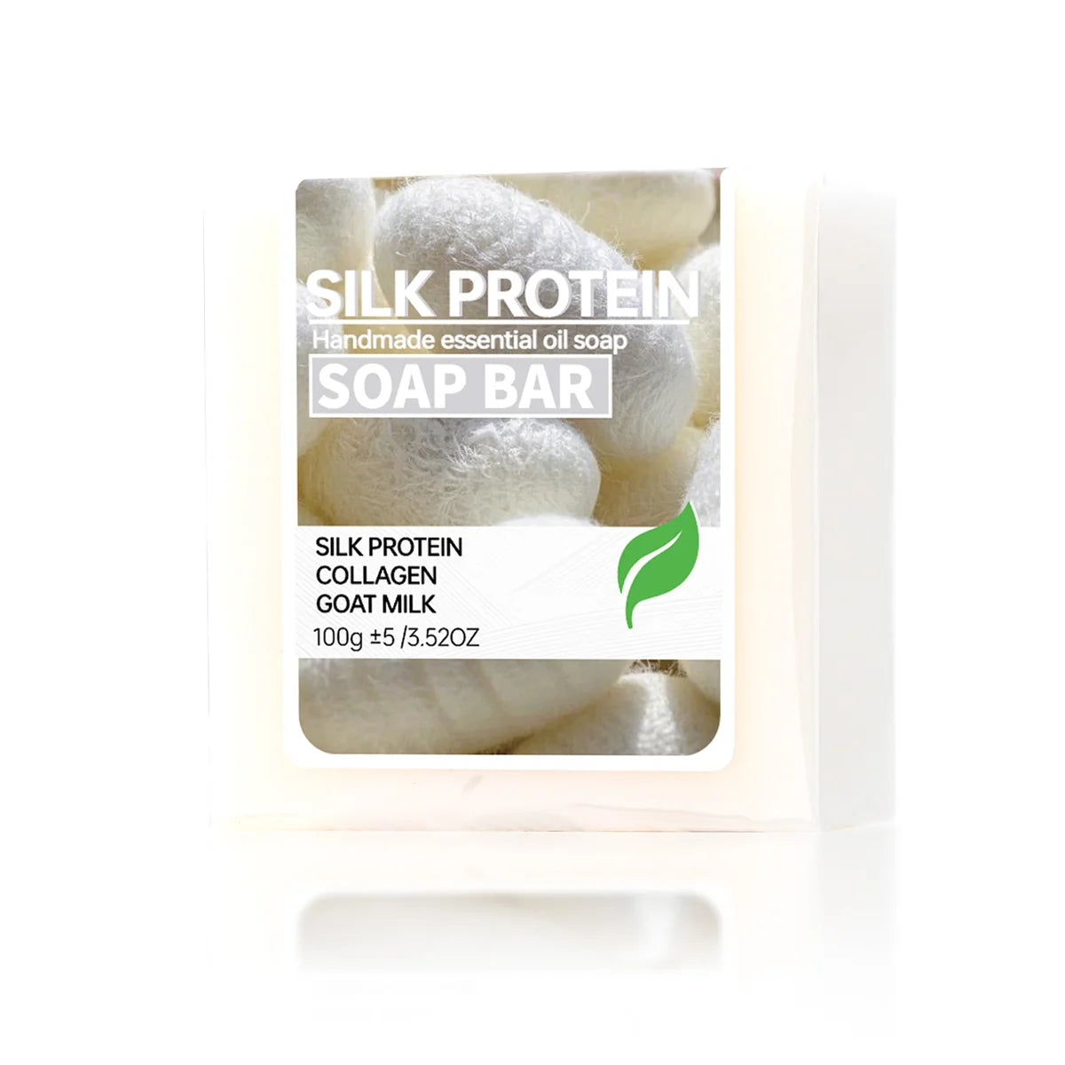 Silk Protein Drawing Soap Goat Milk Moisturizing Cleansing Collagen Qme
