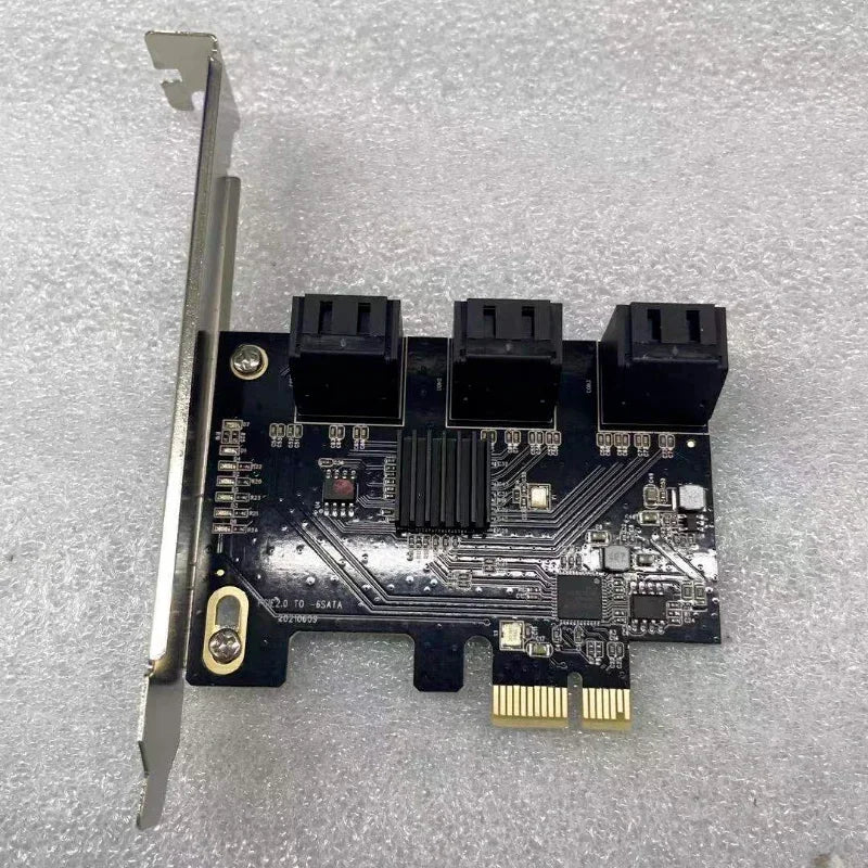 6-port SATA PCI-E Transfer SATA3.0 Expansion Card 6-port 6G Transfer Card Pcie To SATA Expansion Qme