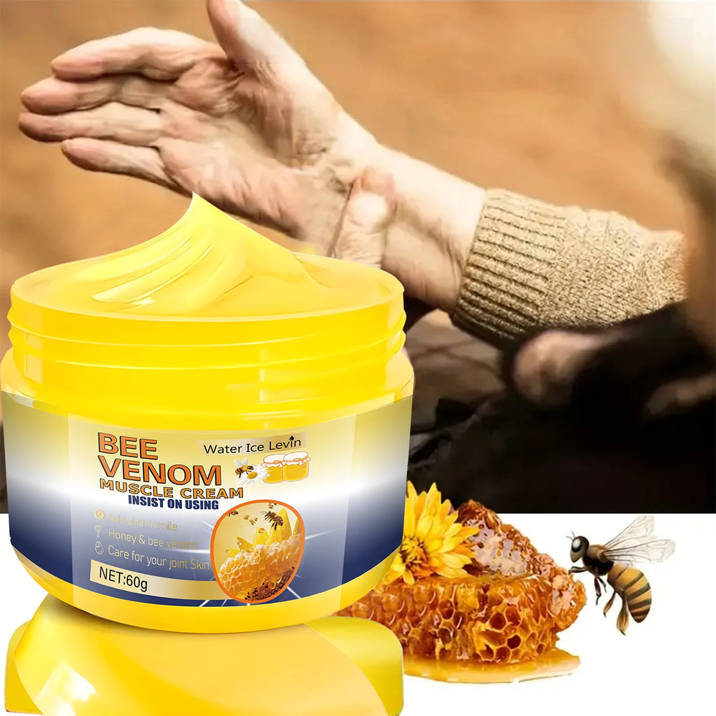 Cooling & Warming Neuropathy Muscle Cream with Bee Venom, Hyaluronic Acid & Magnesium for Muscle & Joint Relief. Qme