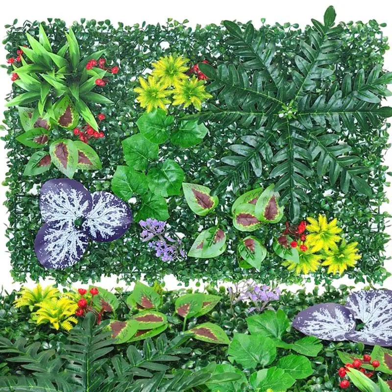 Instant Green Oasis - Lush Faux Wall - Perfect for Creating a Private Retreat in Your Urban Balcony or Garden Qme A2