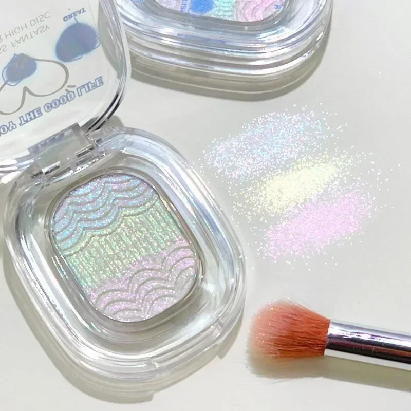 High Light Eyeshadow Makeup Palette Chameleon Gradient Color Gliter for Eyes Brighten Face Shimmer Eyeshadow Makeup Pigments Qme