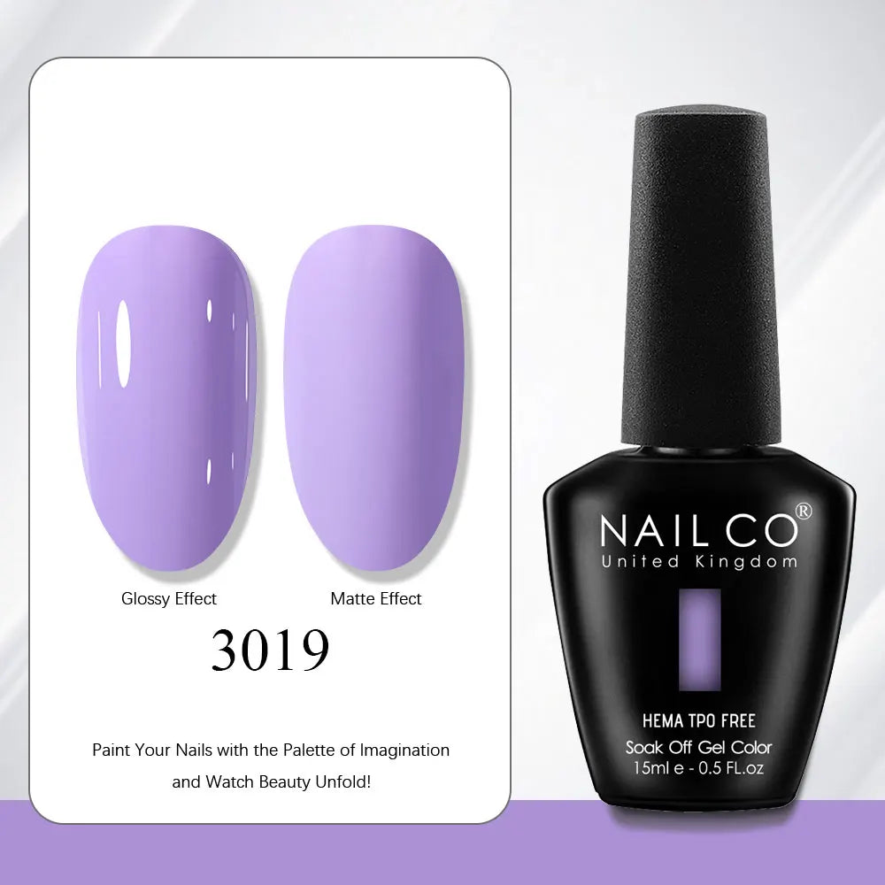 NAILCO Gel Nail Polish Nails Semi-permanent UV Varnish Glitter Glass