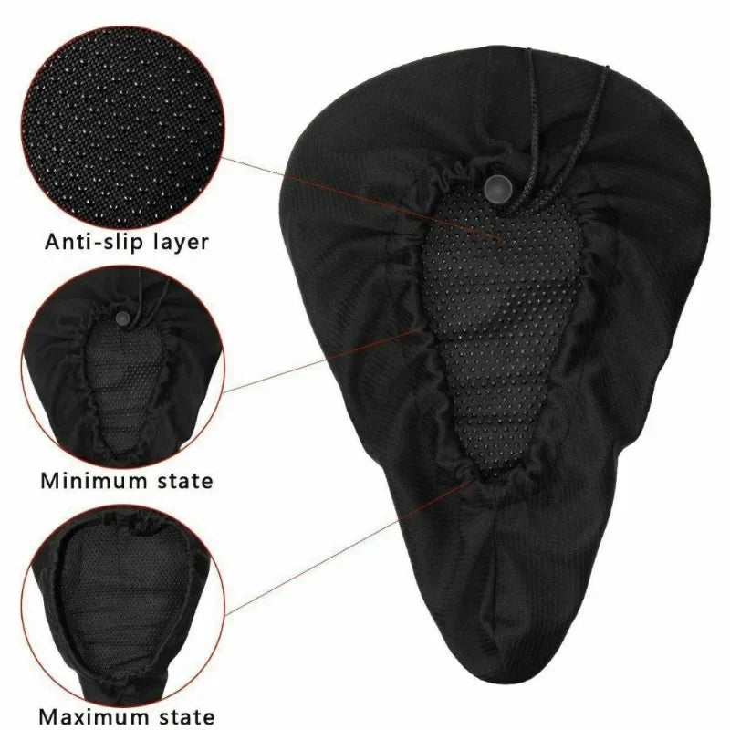 Soft Thickened Bicycle Seat Breathable Bicycle Saddle Seat Cover Comfortable Seat Mountain Bike Cycling Pad Cushion Cove Qme