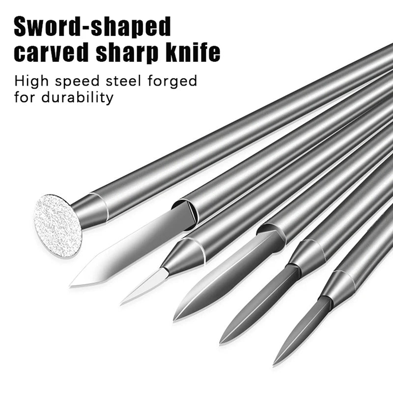 Electric Engraving Drill Accessories Bit Wood Crafts Grinding Tool Qme