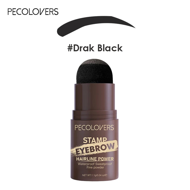 3 in 1 Eyebrow Stamp, Long-lasting Waterproof Perfect Eye Brows Stencil, Retouching The Face Hairline Contour Fine Powder Qme 03