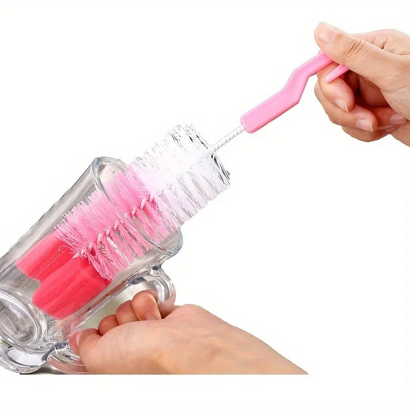5pcs Cup Brush, Baby Bottle Brush Cleaner Spout Cup Glass Teapot Washing Cleaning Tool Qme
