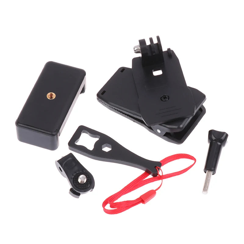 Anti-slide Backpack Strap Clip Mount Adjustable Phone Holder Outdoor Qme