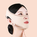 V-shaped Chin Cheek Lifting Mask Elastic Polyester Face Band Slimming Qme A1