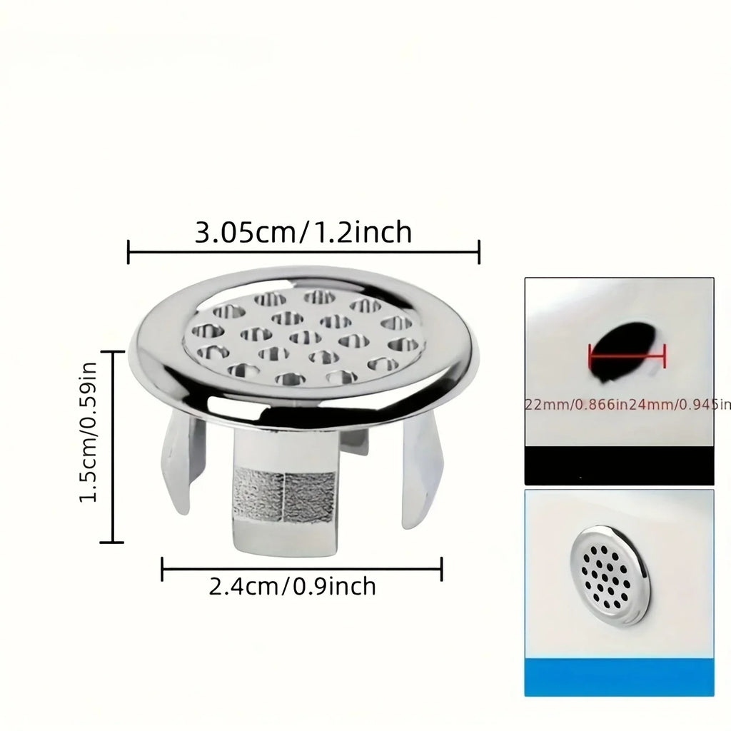 Vanity sink overflow cover sink Ceramic bathroom container Kitchen basin Decorative round cover insert hole Qme