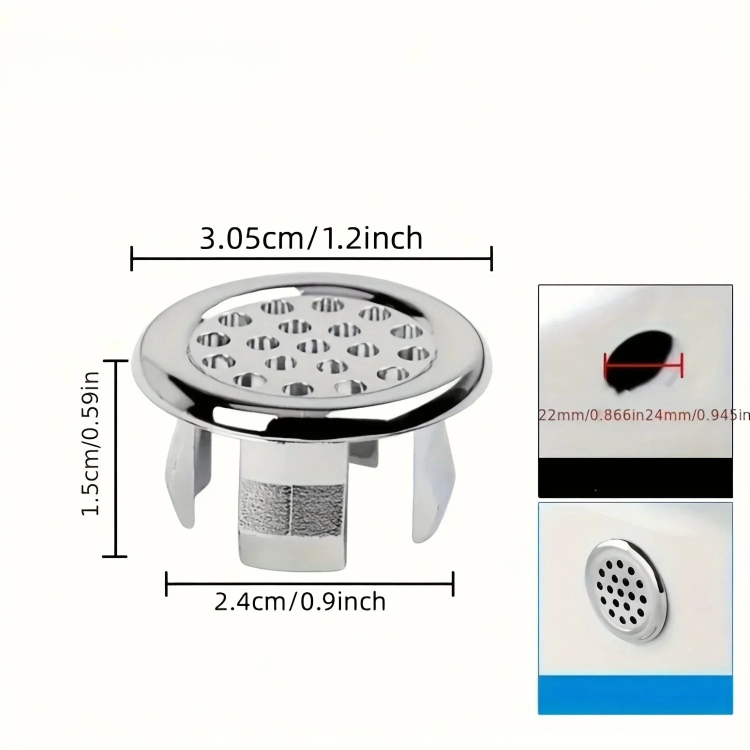 Vanity sink overflow cover sink Ceramic bathroom container Kitchen basin Decorative round cover insert hole Qme