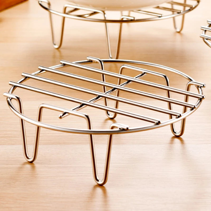 Cooking Baking Pot Stand Stainless Steel Cookware Steamer Rack Qme