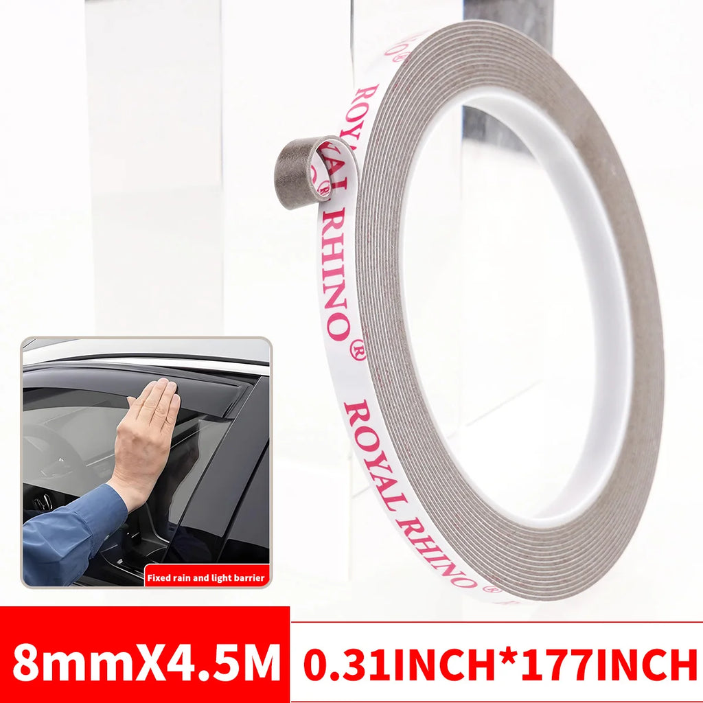 450CM Extra Strong Double Sided Tape Adhesive Car Special Tear Off Without Leaving Traces High Viscosity Mounting Fixing Sticky Qme 8mmX4.5M