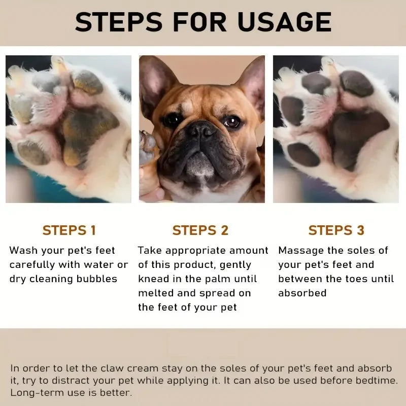 6g Dog Nose and Paw Balm Dog Paw Cream Cats Dogs Paw Protector Cream Pet Feet Moisturizer Pet Crack Feet Repair Pet Accessories Qme