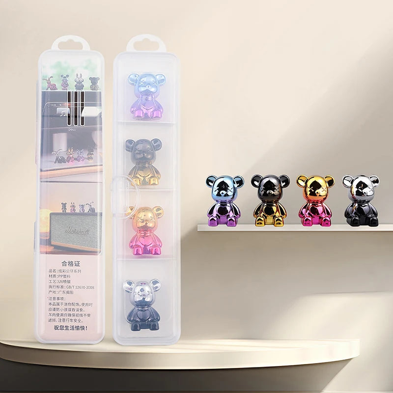 Cute Cartoon Bear Car Interior Decorations Center Console Ornaments Qme A2