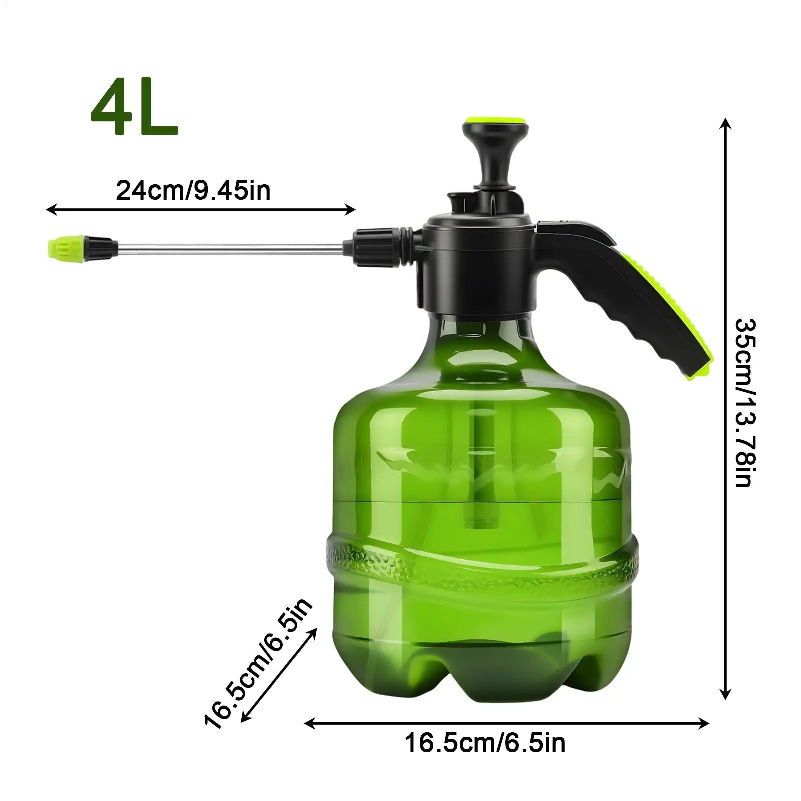 Plant Mister 4L Large Capacity Leak-Proof Multi-Mode Manual Hand Plant Watering Can for Flowers Vegetables Trees Windowsills Qme