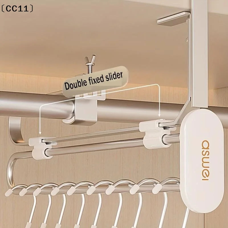 Space-saving Extendable Trouser Skirt Hooks Durable Portable Home Qme