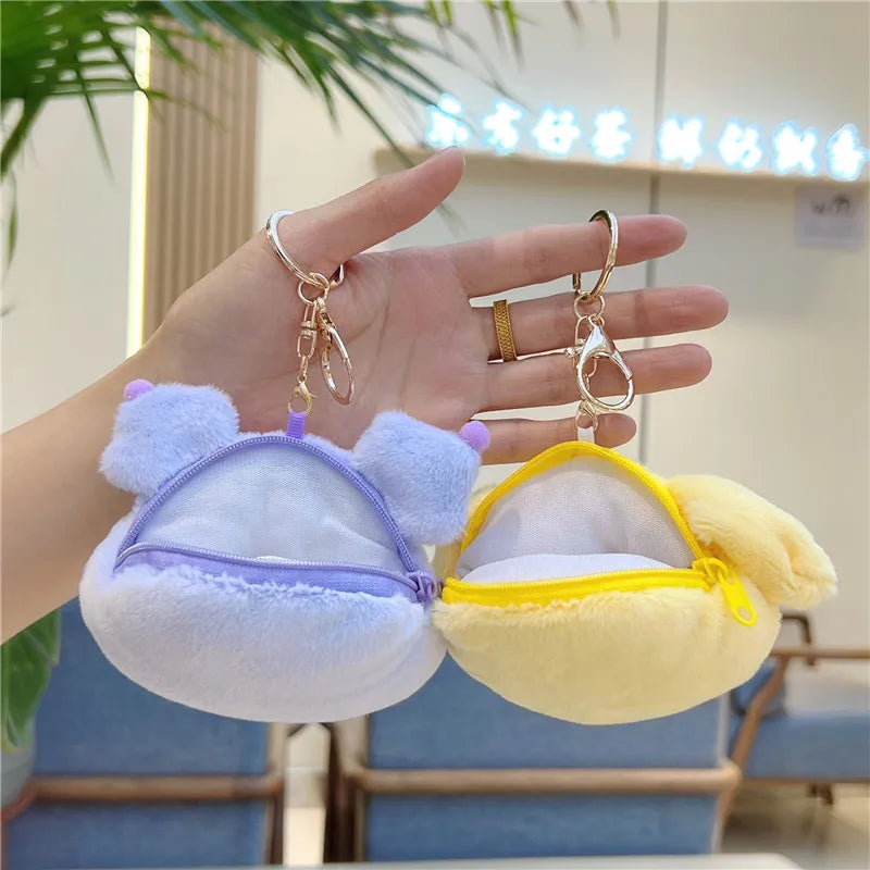 Cute Cinnamoroll Doll Pendant Coin Purse Mini Wallet Card Holder Qme