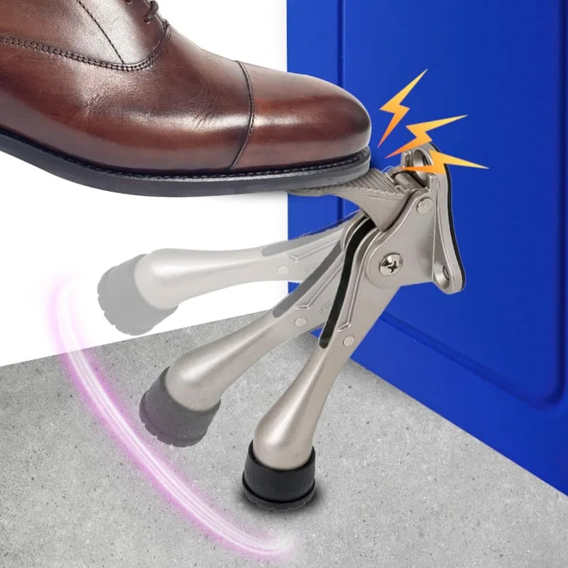 Heavy Duty Zinc Alloy Door Stopper Non Slip Rubber Tip Mute Silent Qme