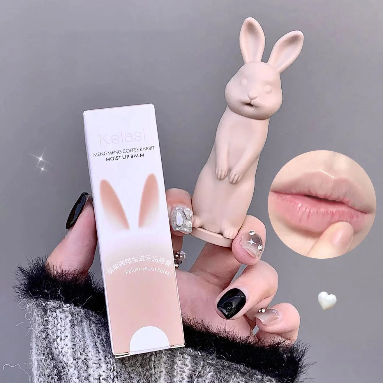 Cute Rabbit Moisturizing Lipstick Prevent Dryness Fade Lip Lines Qme coffee