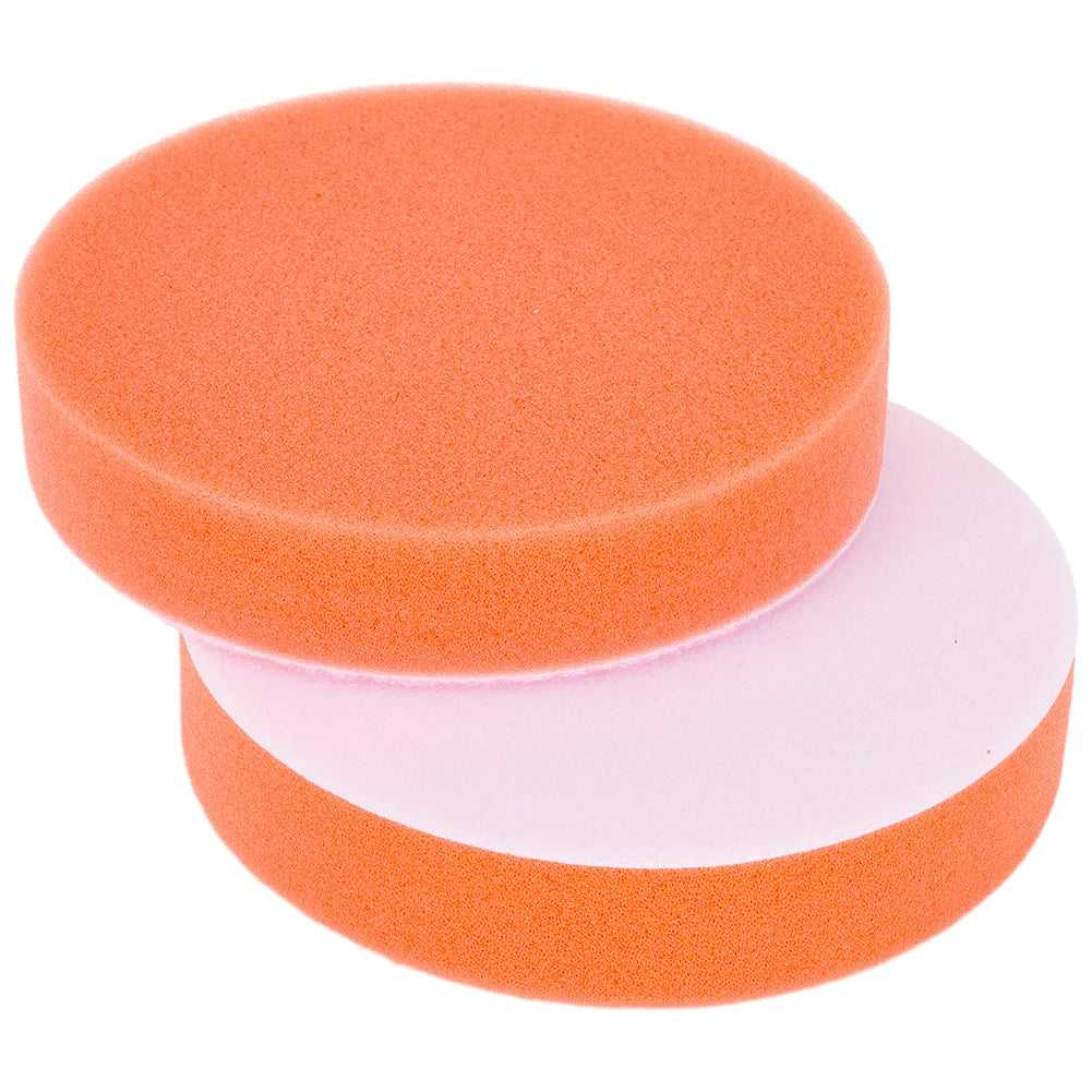 2pcs 125mm 5inch Home Polishing Pad Power ToolsBuffing Pad Cleaning Tools Orange Polishing Reusable Waxing Pads Qme Default Title