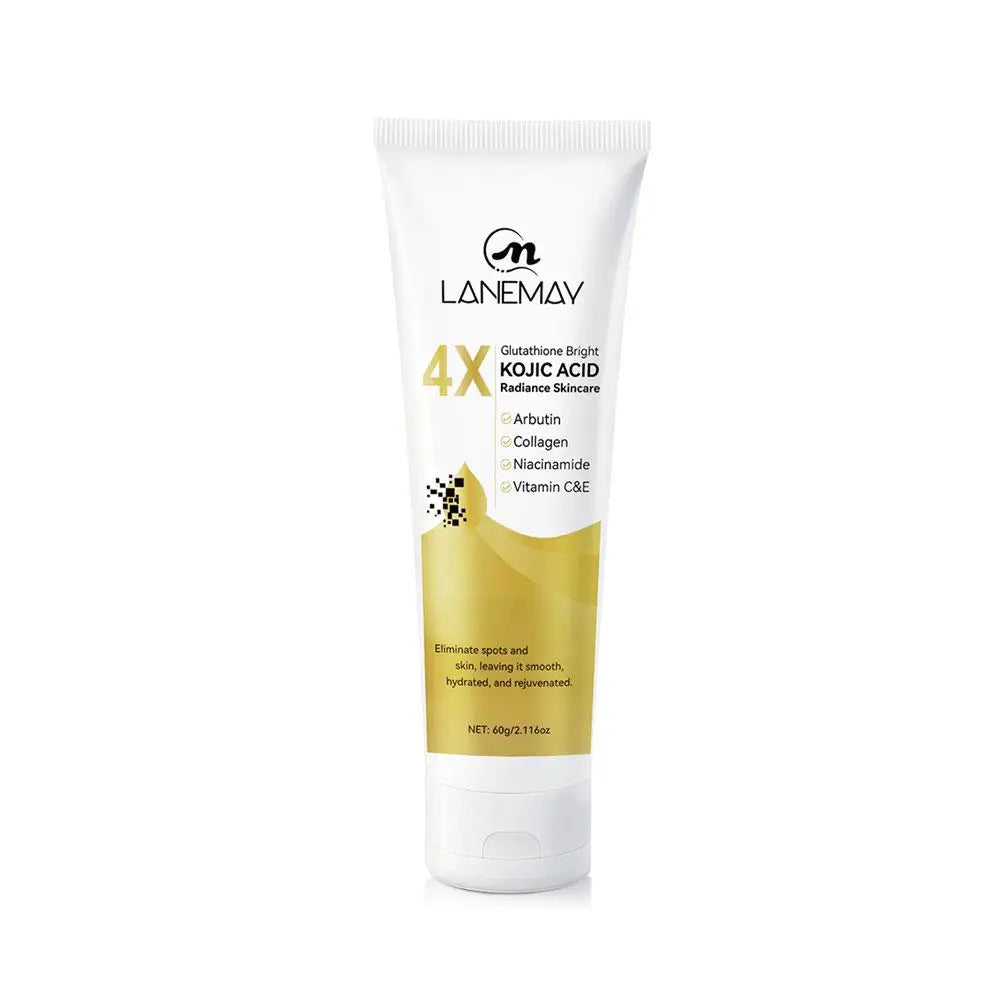4X Glutathione Kojic Acid Face Cream Even Skin Tone,Eliminates Dark Spots And Dullness Refreshing Moisturizing Glowing Skincare Qme 1pc CN