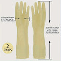 Premium Extended Household Cleaning Gloves, Waterproof Kitchen Dishwashing Gloves, Non-slip Housework Gloves Qme L