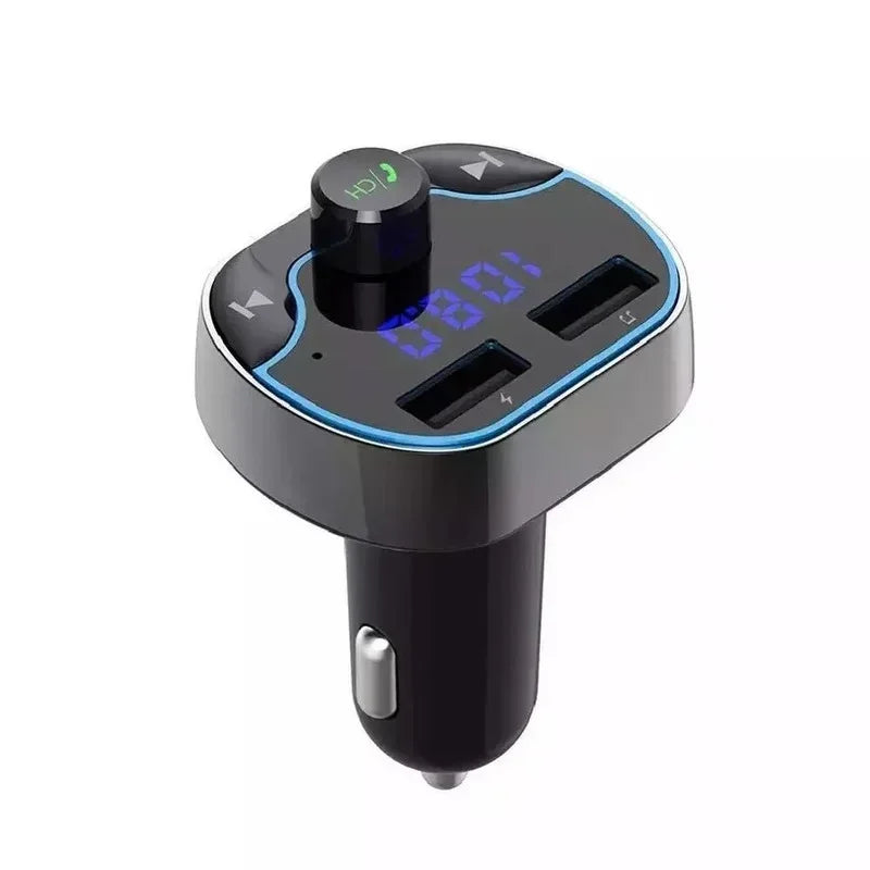 12V Dual USB Car Charger Car MP3 Player Car FM Transmitter Fast Charging Support Voice Broadcasting Navigation Voltage Testing Qme