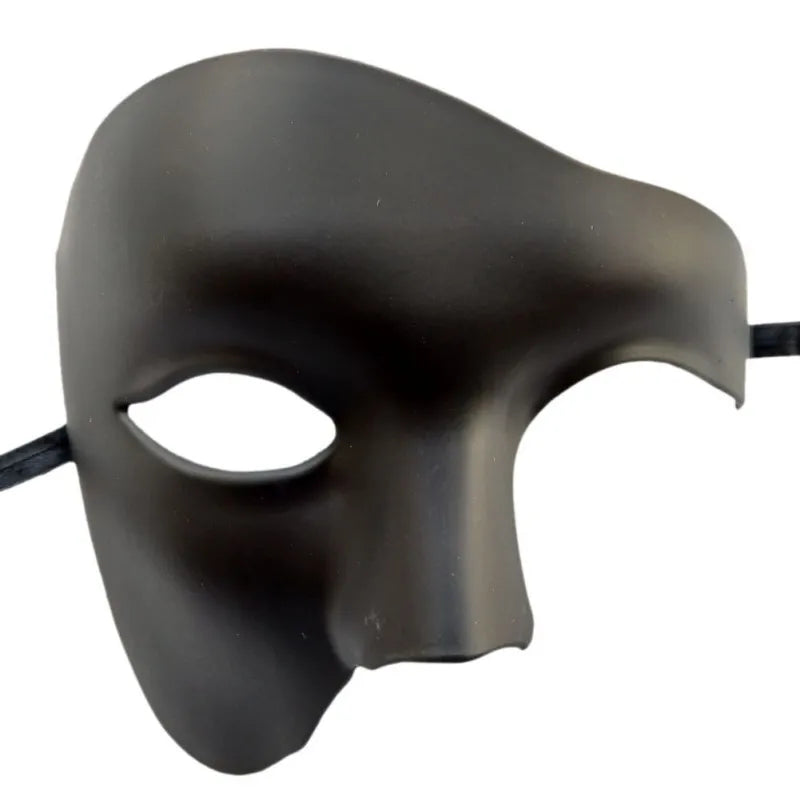 Halloween Masquerade Party Cosplay Steampunk Phantom Plastic Adult Half Face Mask Carnival Festival Bar Opera Stage Costume Prop Qme
