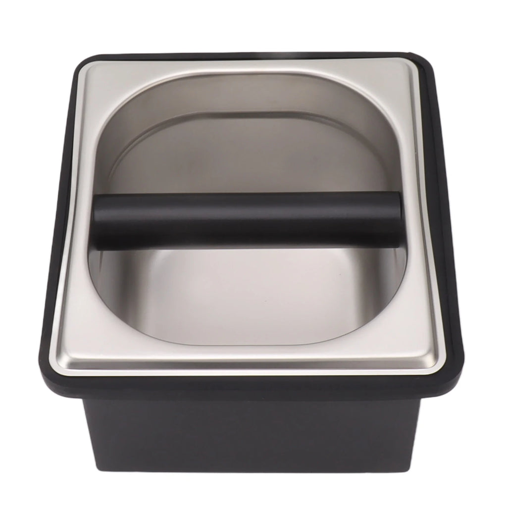 Coffee Knock Box Espresso Dump Bin for Barista Coffee Grind Anti-slip Espresso Dump Bin Grind Waste Bin Coffee Grounds Bucket Qme