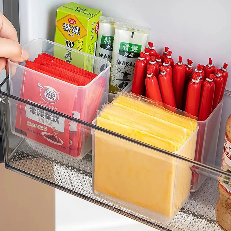 Food Case Container Kitchen Organizer Storage Boxs Refrigerator Fresh Qme